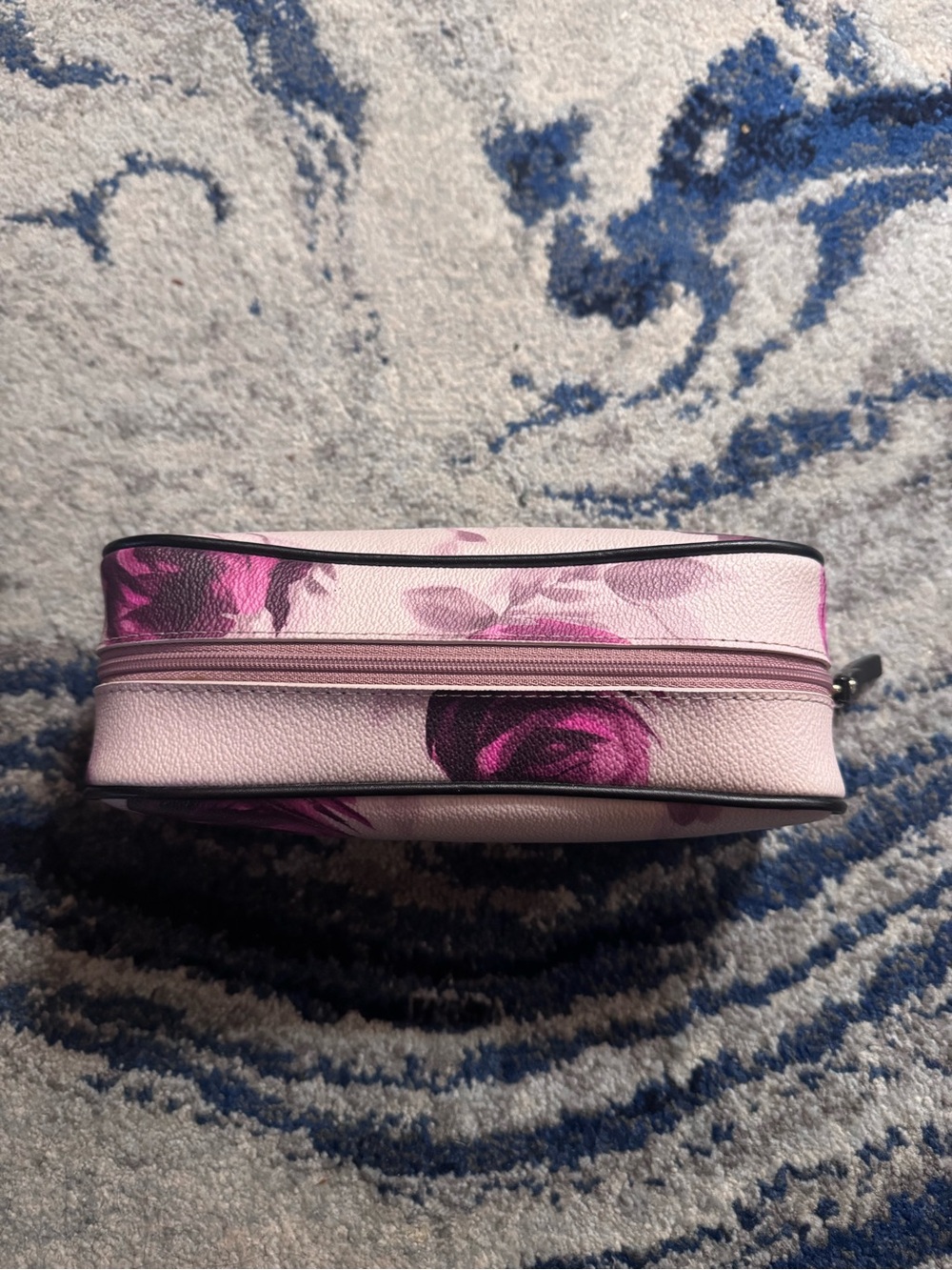 Kate Spade Pink Cosmetic Case with Magenta Rose Print - Picture 2 of 5